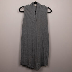 Synergy Organic Cotton sleeveless hoodie shirt dress-XS